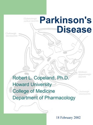 Parkinson's Disease Robert L. Copeland, Ph.D. Howard University College of Medicine Department of Pharmacology 18 February 2002 