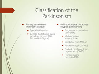 Parkinson's disease n management | PPTX