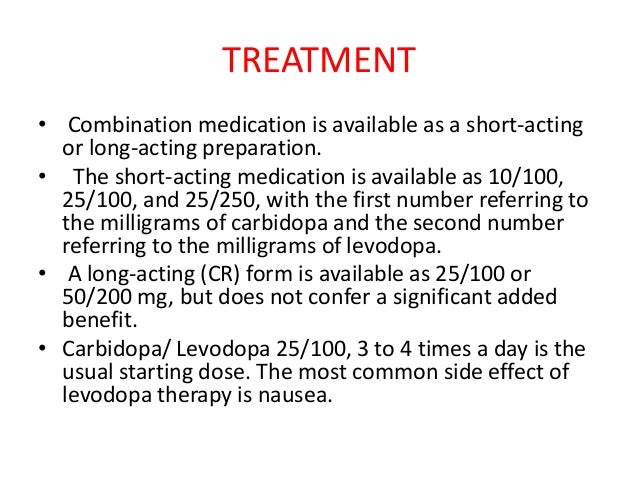 Sinemet Side Effects Dyskinesia