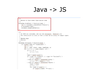 Java -> JS 