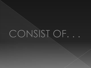 CONSIST OF. . .