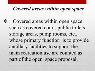 Open Spaces; Parks and play grounds | PPTX