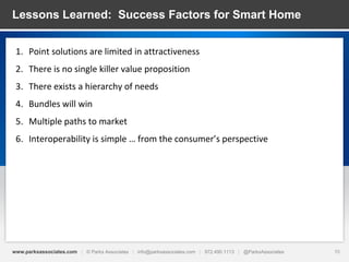 Bundling services to Smart Home Internet of Things Slide 10