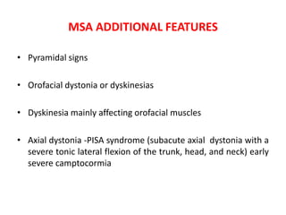 Parkinsonism syndromes with differential diagnosis | PPTX