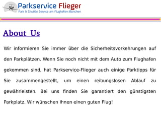 Parken Nähe Flughafen München