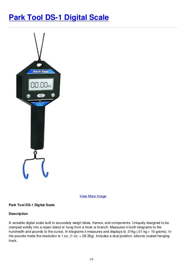 park tool digital scale