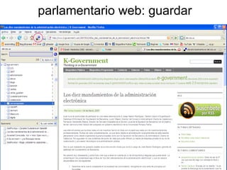 parlamentario web: guardar 