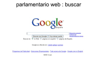 parlamentario web : buscar 
