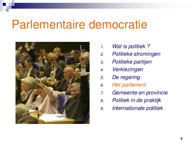 Parlementaire democratie h6