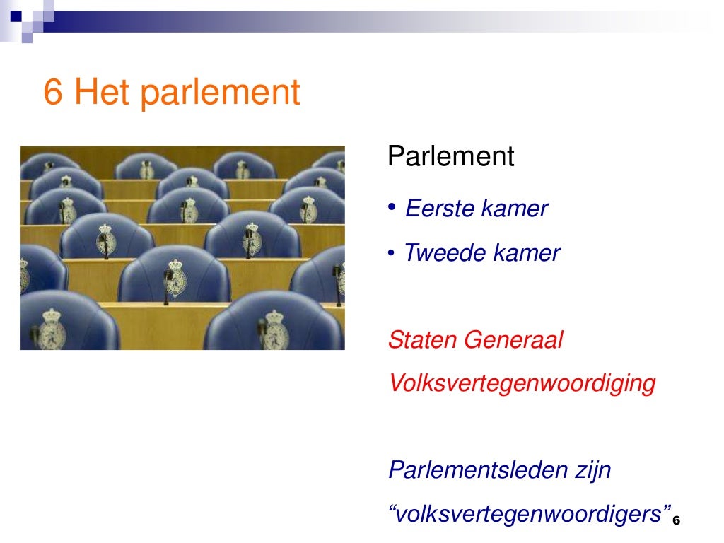 Parlementaire democratie h6