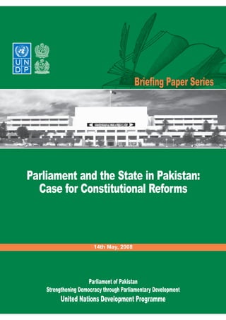 Parliament and the state in pakistan