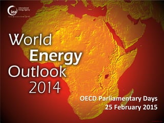 © OECD/IEA 2014
OECD Parliamentary Days
25 February 2015
 