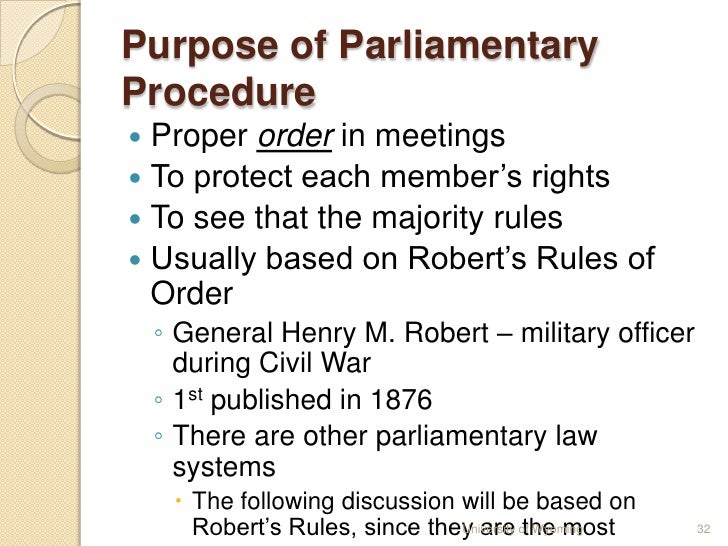 Parliamentary Procedure
