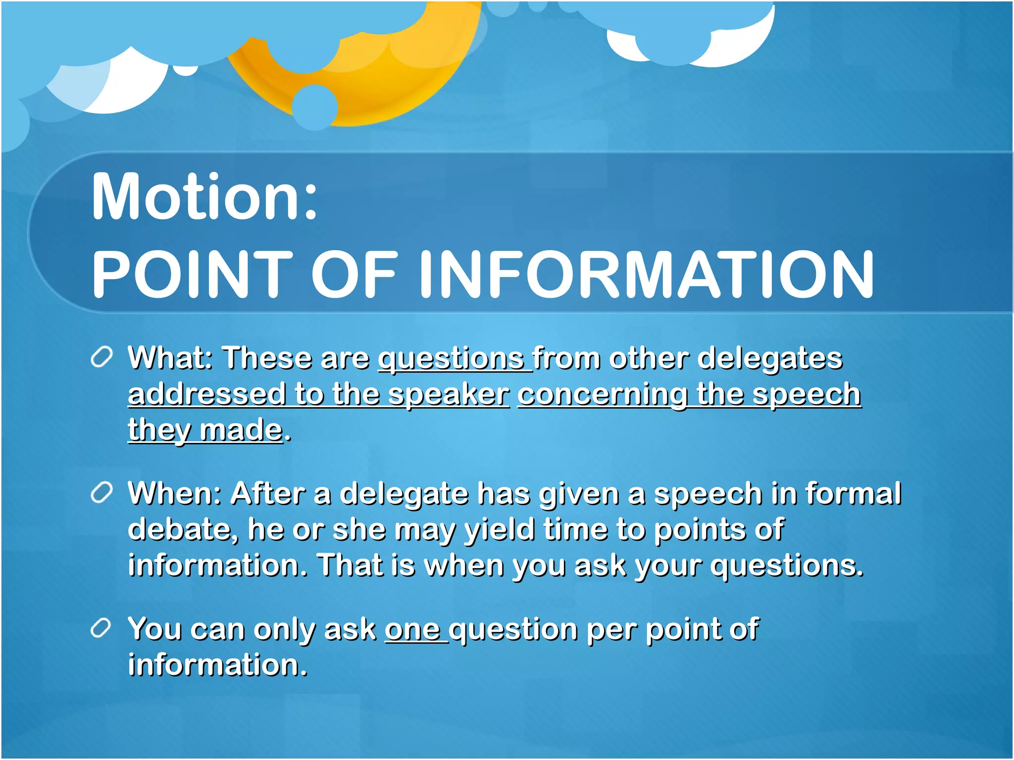 MUN Parliamentary Procedure | PPT