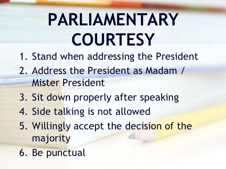 Parliamentary procedure