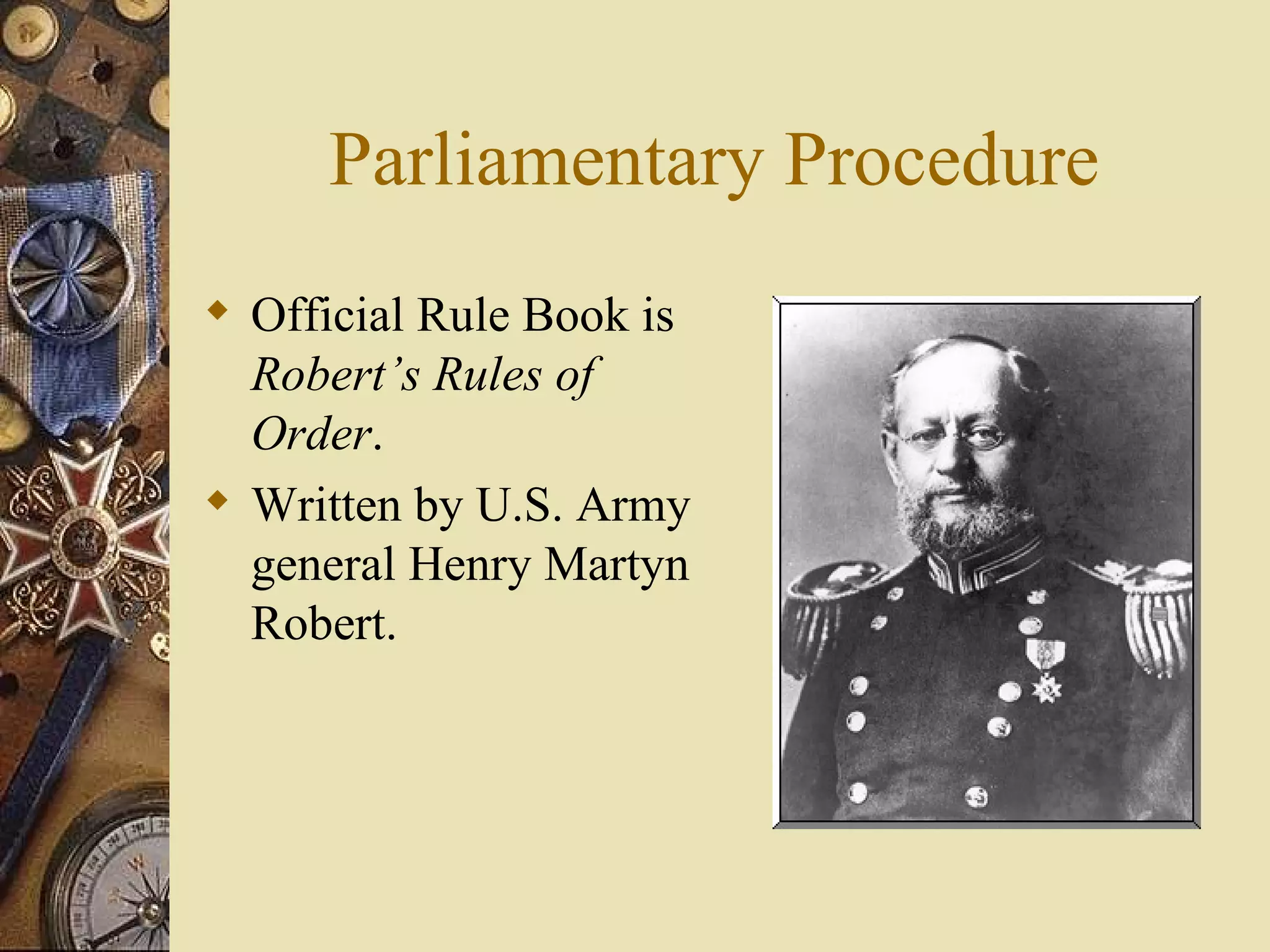 Parliamentary procedure | PPT