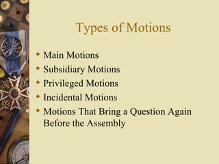 Parliamentary procedure | PPT
