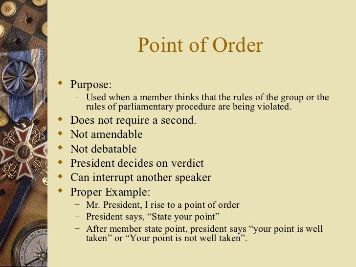 Parliamentary procedure