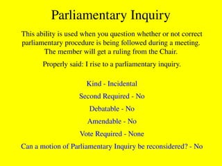 Parliamentary Procedure PPT for FFA and Leadership | PPTX