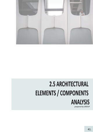 2.5ARCHITECTURAL
ELEMENTS/COMPONENTS
ANALYSISprepared by GROUP
41.
 