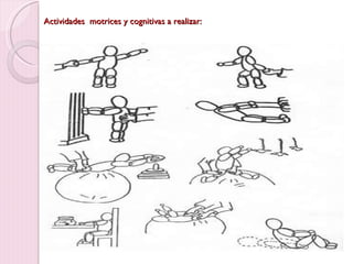 Actividades  motrices y cognitivas a realizar: 