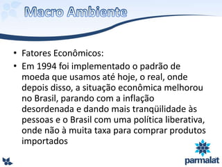 • Fatores Econômicos:
• Em 1994 foi implementado o padrão de
moeda que usamos até hoje, o real, onde
depois disso, a situação econômica melhorou
no Brasil, parando com a inflação
desordenada e dando mais tranqüilidade às
pessoas e o Brasil com uma política liberativa,
onde não à muita taxa para comprar produtos
importados
 