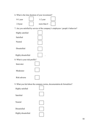 comparative Analysis of mutual fund