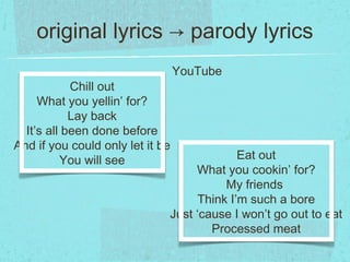 parody examples songs