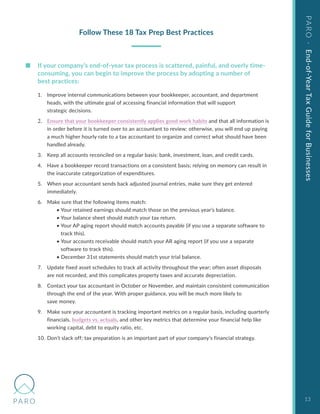 End-of-year Tax Guide and Checklist for Businesses | PDF