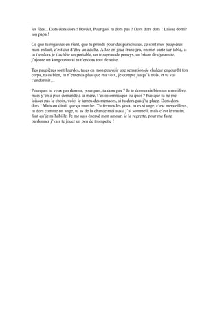 Parole de la berçeuse