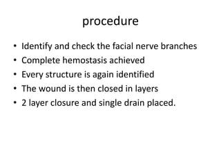 Parotidectomy