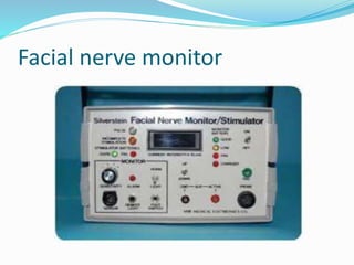 Facial nerve monitor
 