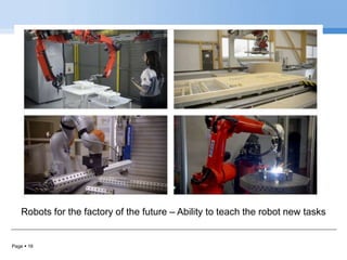 Page  16
Robots for the factory of the future – Ability to teach the robot new tasks
 
