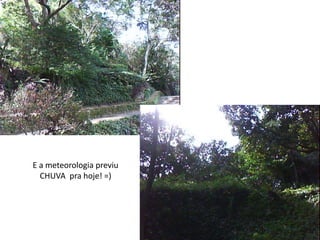 E a meteorologia previu CHUVA  pra hoje! =)