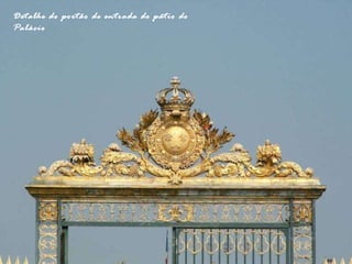 Detalhe do portão de entrada do pátio do Palácio 