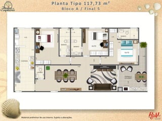 Material preliminar de uso interno. Sujeito a alterações.
 