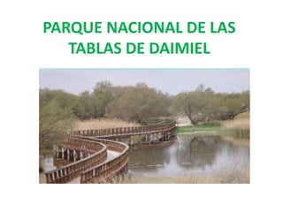 PARQUE NACIONAL DE LAS
TABLAS DE DAIMIEL
 