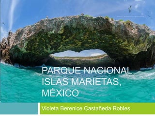 PARQUE NACIONAL 
ISLAS MARIETAS, 
MÉXICO 
Violeta Berenice Castañeda Robles 
 