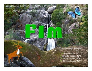 DISCIPLINA: CIÊNCIAS NATURAIS 8º ano

     PROFESSOR: Agostinho Tomás




                                       Trabalho Realizado por:

                                            Ana Garcia, Nº1
                                          Brigite Raquel, Nº2
                                           Célia Valbom, Nº6
                                          Daniela Sousa, Nº7
 