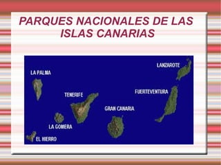 PARQUES NACIONALES DE LAS
ISLAS CANARIAS
 