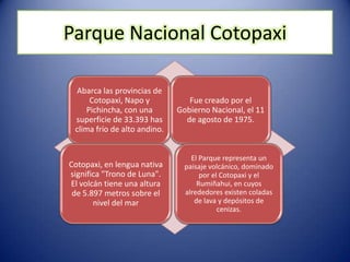 Parque Nacional Cotopaxi