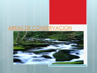 AREAS DE CONSERVACION
 