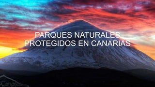 PARQUES NATURALES
PROTEGIDOS EN CANARIAS
 