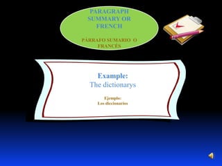 Fos Inles Parrafos en ingles | PPTX
