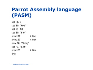 Parrot Compiler Tools | PDF