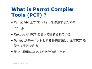 Parrot Compiler Tools | PDF