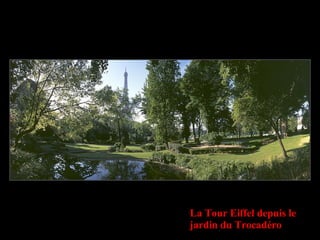 La Tour Eiffel depuis le jardin du Trocadéro 