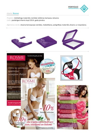 PARS ADVERT reklāmas aģentūras portfolio