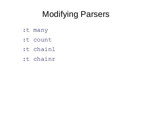 parsec haskell parsec haskell