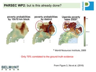 PARSEC WP2: but is this already done?
From Figure 3, Xie et al. (2016)
Only 70% correlated to the ground truth evidence
* World Resources Institute, 2009
 